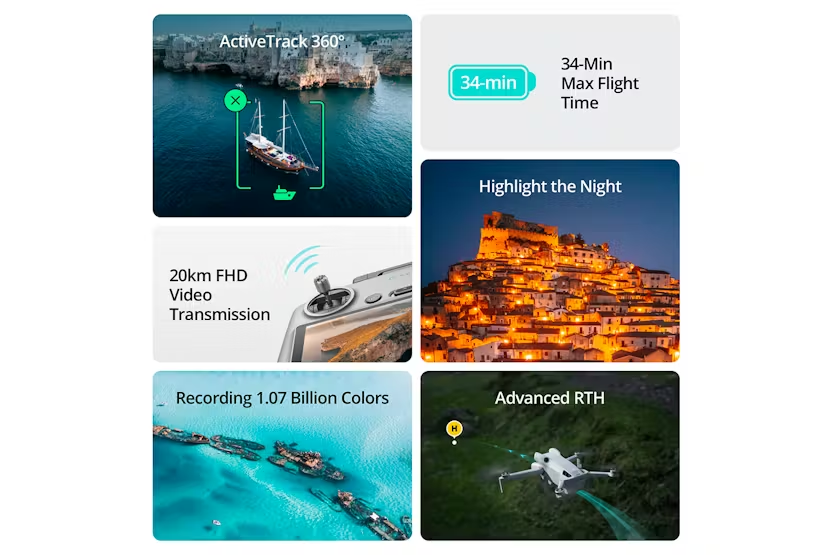 DJI Mini 4 Pro Fly More Combo RC 2 with Remote Screen Controller