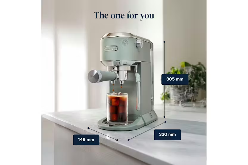 De'Longhi Dedica Duo Espresso Coffee Machine | EC890.GR | Green