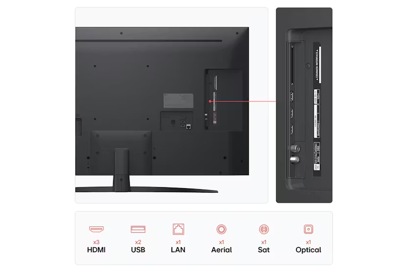 LG NANO81 43" 4K Ultra HD HDR LED Smart TV (2025) | 43NANO81A6A.AEK