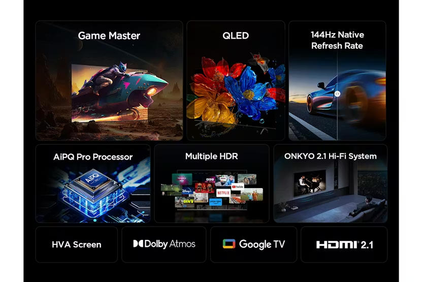 TCL 65'' QLED 4K HDR Smart TV | 65T8C