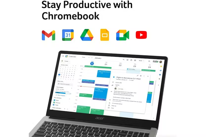 Acer Chromebook 315 CB315-4HT 15.6" Intel Pentium N6000 | 4GB | 128GB | Silver