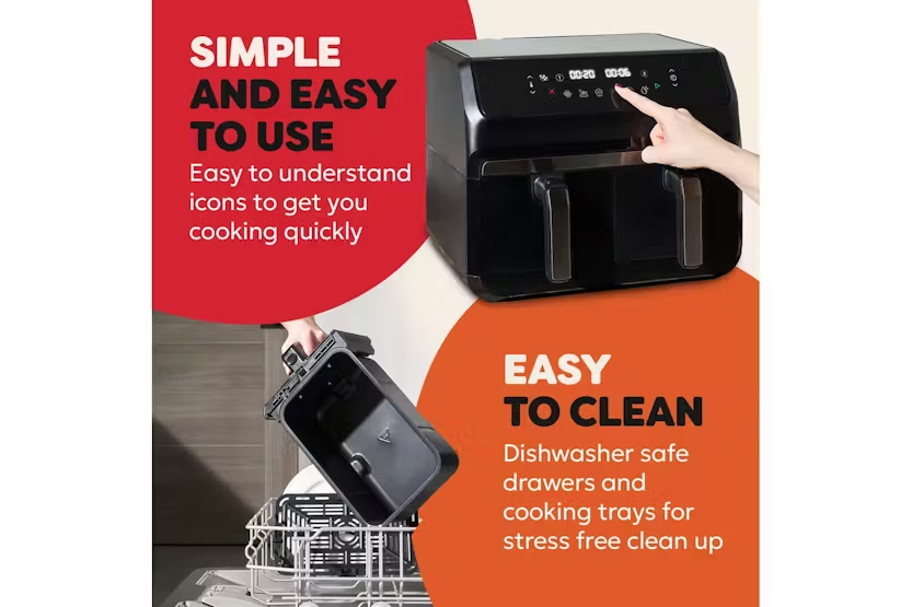 Instant Pot Vortex Dual 8L Air Fryer | 140-3150-01-UK | Black