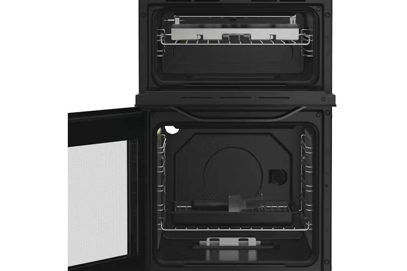 Hotpoint 50cm Gas Electric Double Oven | HTG5GCB