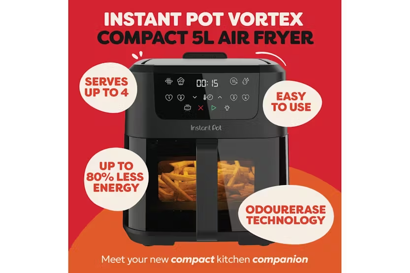 Instant Pot Vortex Compact 5L Air Fryer | 140-3083-01-UK | Black
