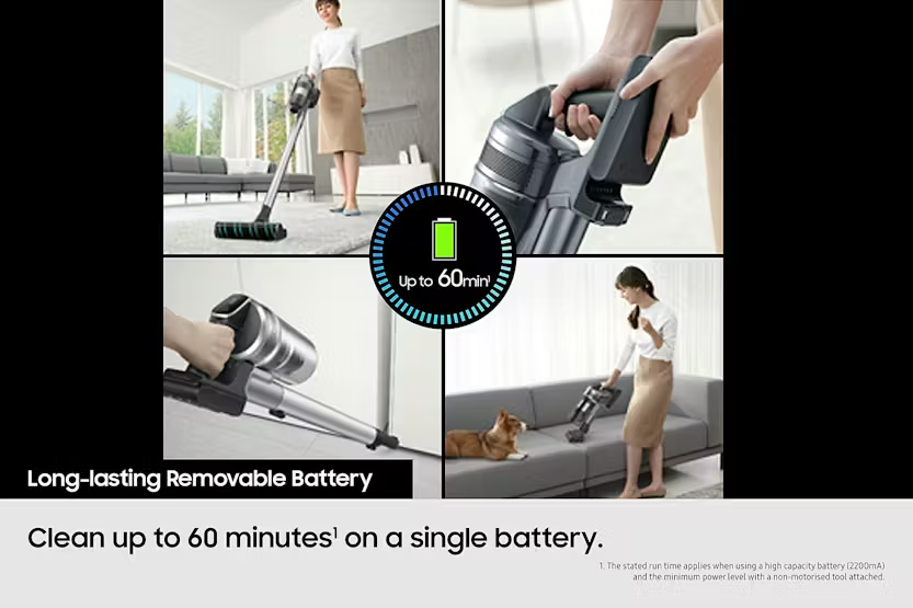 Samsung Jet Complete Cordless Stick Vacuum Cleaner with Pet Tool | VS20B75ACR5/EU | Silver