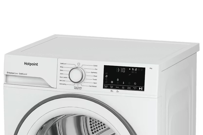 Hotpoint Freestanding 8kg Heat Pump Tumble Dryer - ColdGuard Technology | HHDD80WWIRE