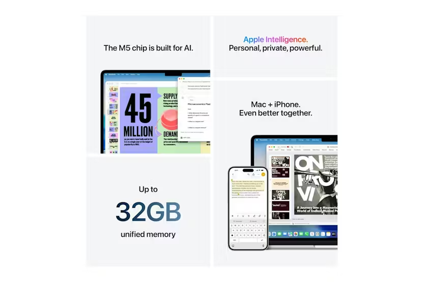 MacBook Air 13" | M5 | 10-Core CPU | 24GB | 1TB | Starlight (2026)