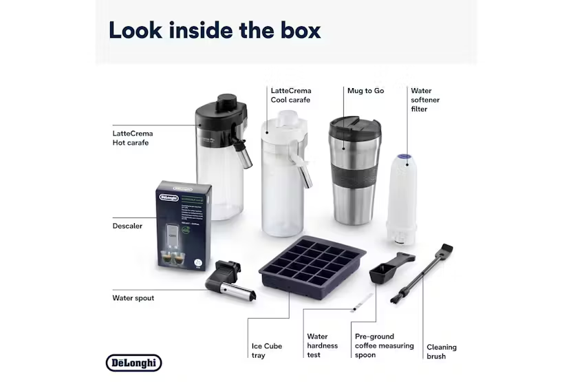 De'Longhi Eletta Explore Fully Automatic Bean-to-Cup Coffee Machine | ECAM450.86.T | Titanium