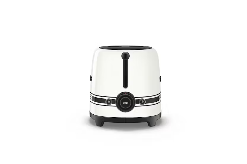 Smeg 50's Retro Style Porsche 2 Slice Toaster | TSF01PCWUK | Carrara White