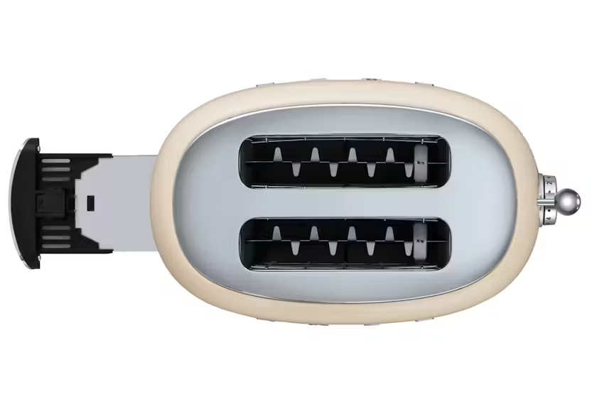 Smeg 50's Retro Style Aesthetic 2 Slice Toaster | TSF01CRUK | Cream
