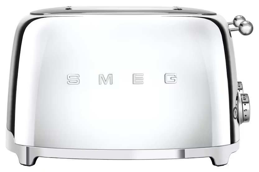 Smeg 50's Retro Style 4 Slice Toaster | TSF03SSUK | Chrome
