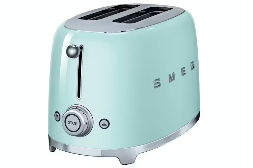 Smeg 50's Retro Style Aesthetic 2 Slice Toaster | TSF01PGUK | Pastel Green