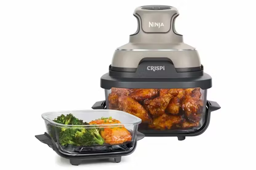 Ninja Crispi 4-in-1 Portable Glass Air Fryer | FN101UKST | Stone