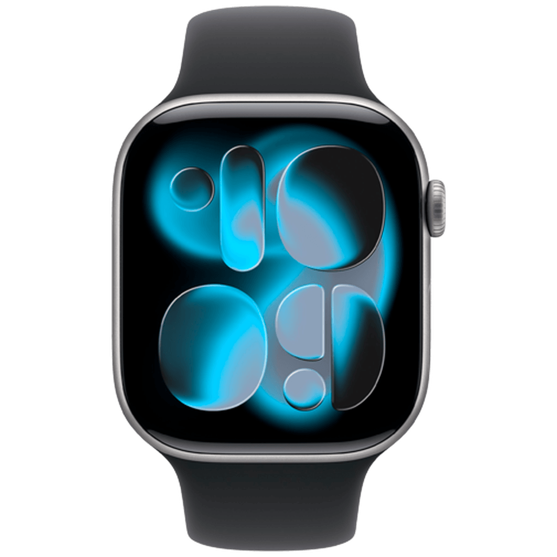 Apple Watch Series 11 46mm Grey (Black Rubber Strap S/M)