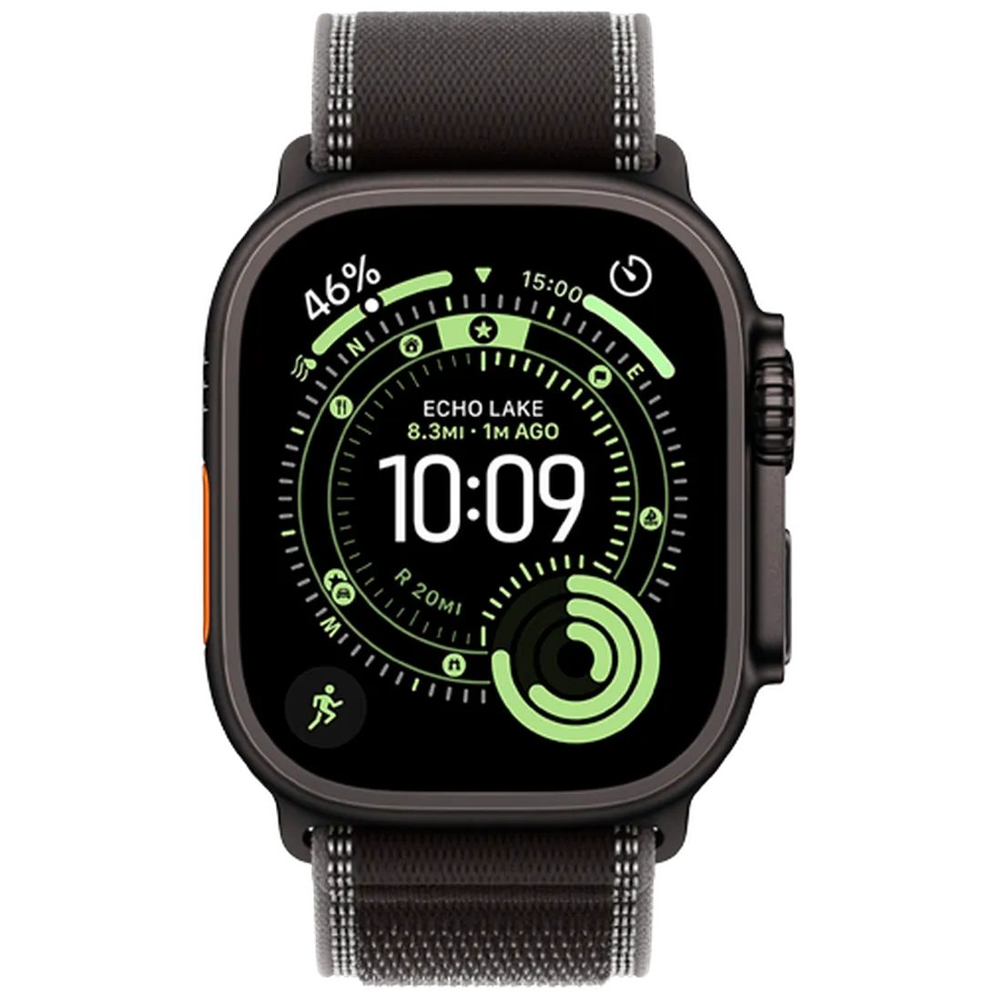 Apple Watch Ultra 3 49mm Black (Black Fabric Strap S/M)