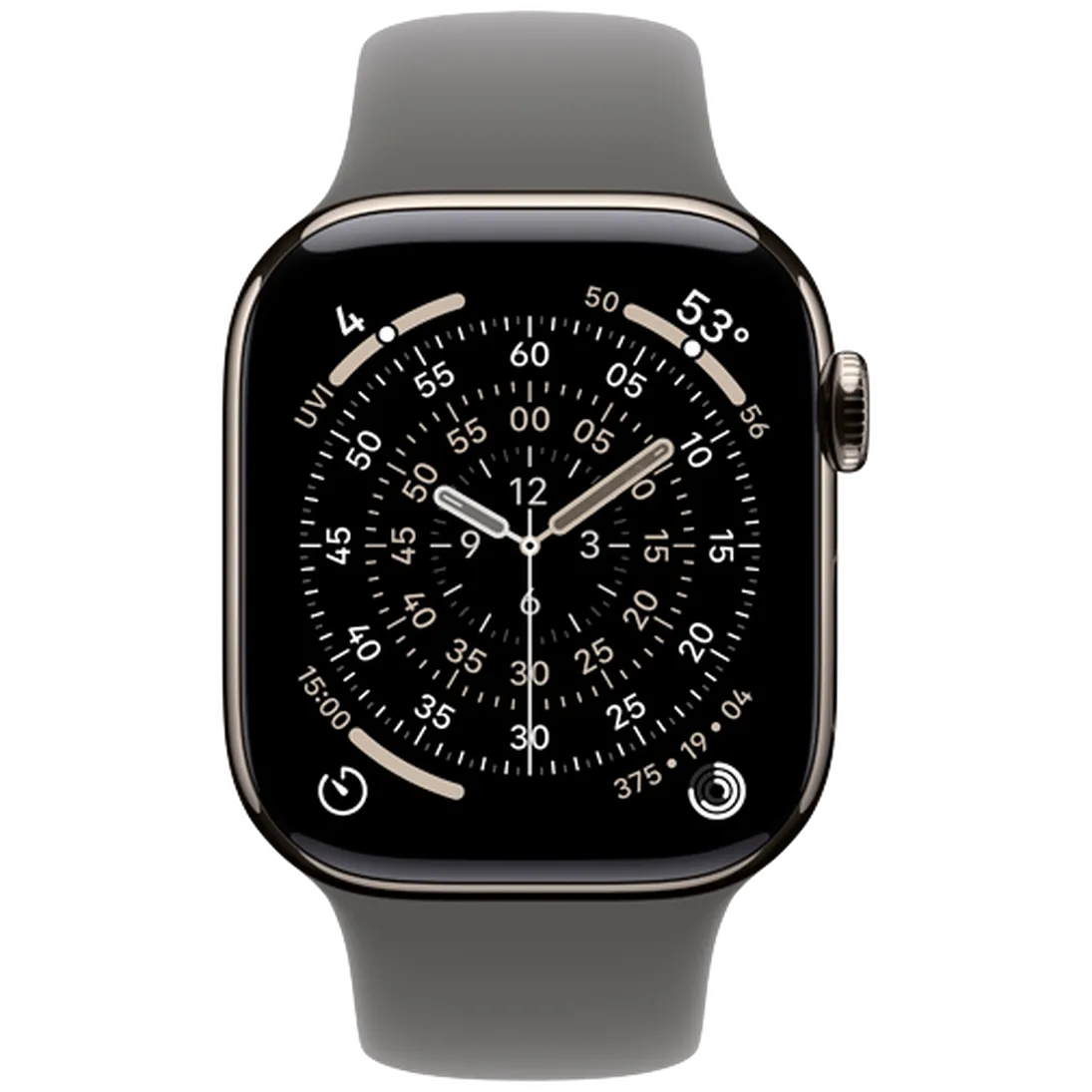 Apple Watch Series 11 42mm 5G Naturel Titanium (Grey Rubber Strap S/M)