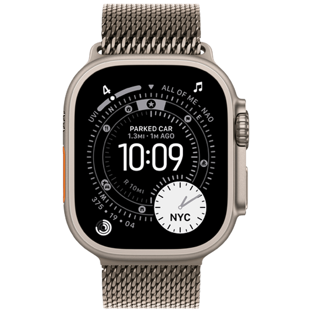 Apple Watch Ultra 3 49mm Titanium (Titanium Milanese Strap S)