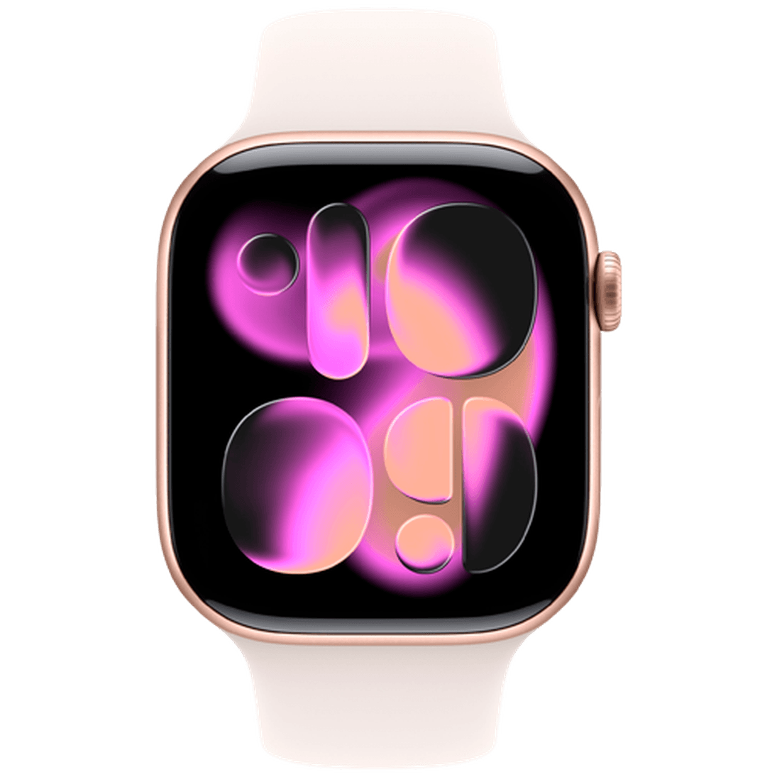 Apple Watch Series 11 46mm Gold (Light Pink Rubber Strap M/L)