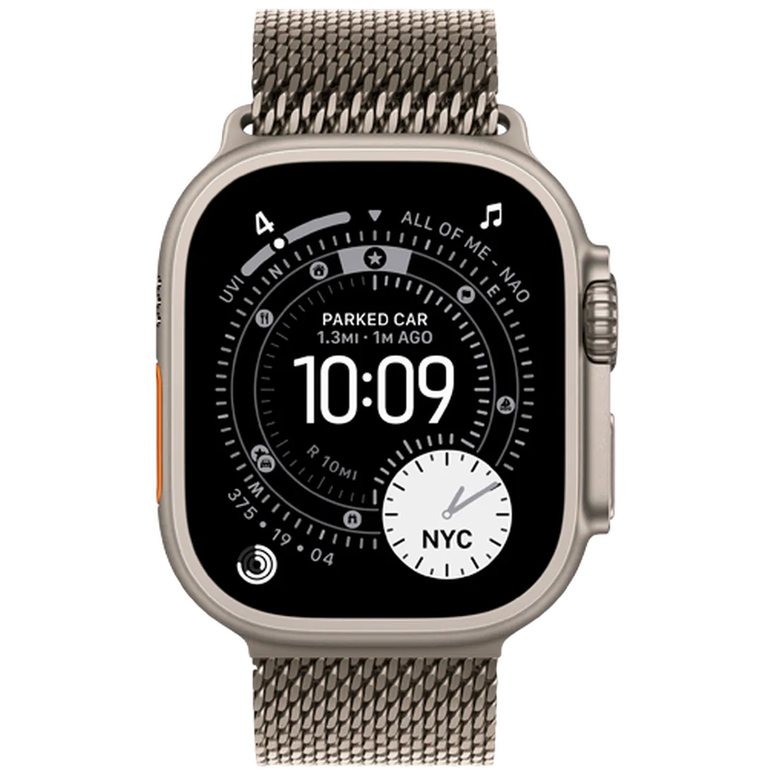 Apple Watch Ultra 3 49mm Titanium (Titanium Milanese Strap L)