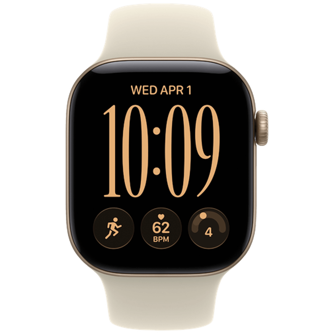 Apple Watch Series 12 42mm 5G Gold (Beige Rubber Strap S/M)
