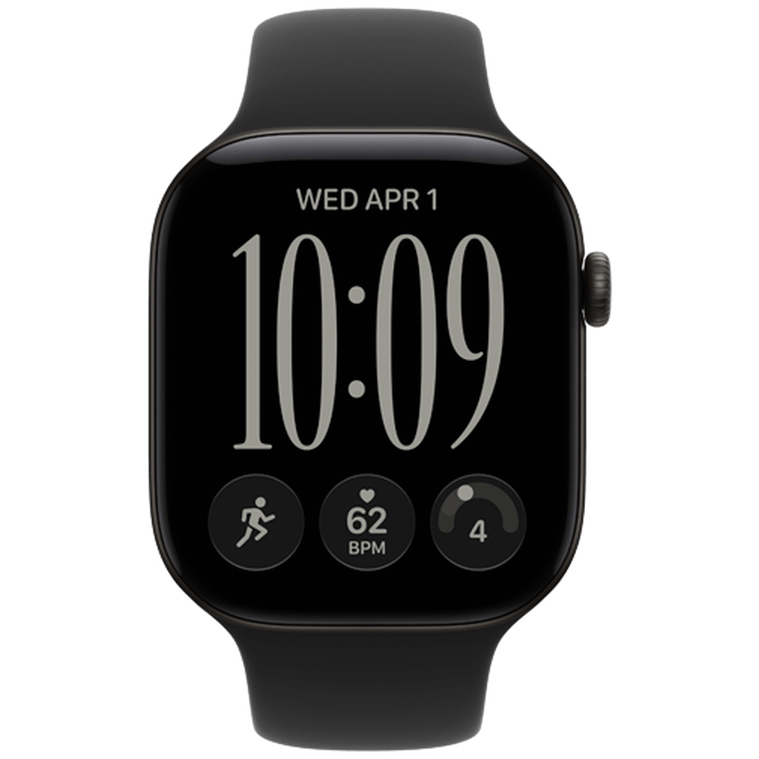 Apple Watch Series 12 46mm 5G Black (Black Rubber Strap M/L)