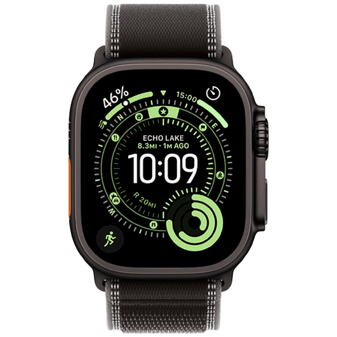 Apple Watch Ultra 3 49mm Black (Black Fabric Strap S/M)