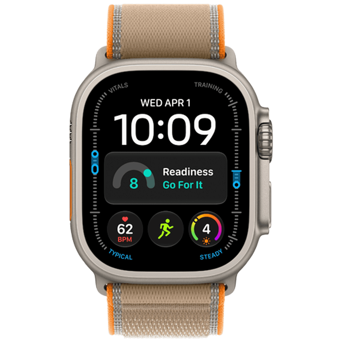 Apple Watch Ultra 4 49mm Naturel (Beige Nylon Strap M/L)