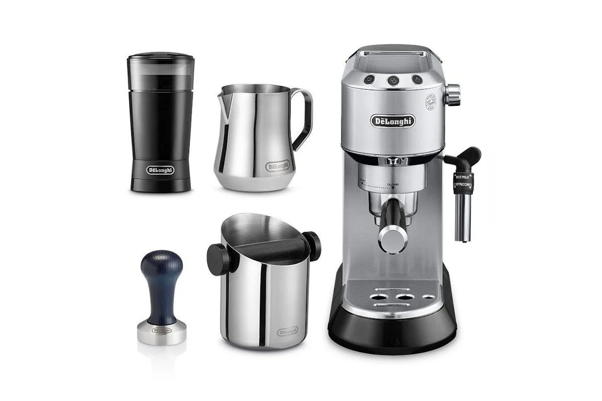 De'Longhi Dedica Barista Bundle | Stainless Steel