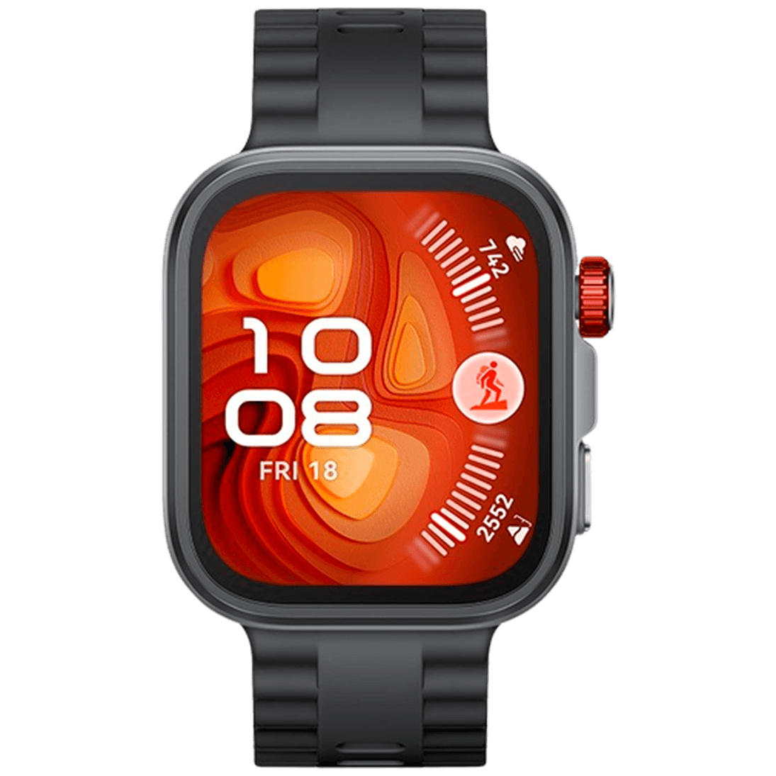 Huawei Watch Fit 4 Pro Grey (Black Rubber Strap)