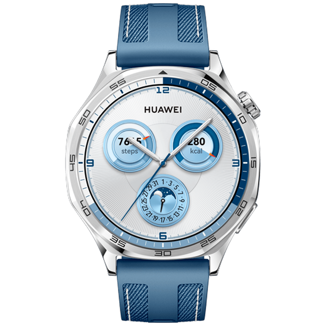 Huawei Watch GT 5 46mm Silver (Blue Fabric Strap)