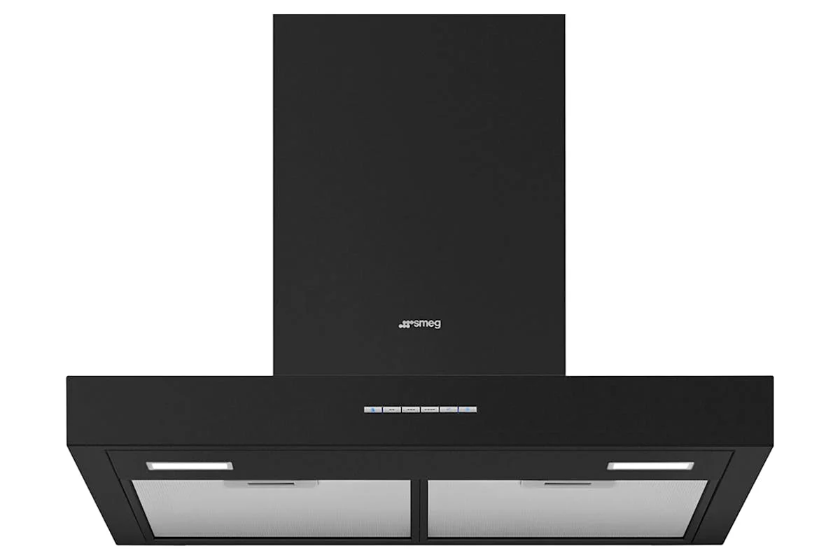 Smeg 60cm Universal Chimney Cooker Hoods | Matte Black