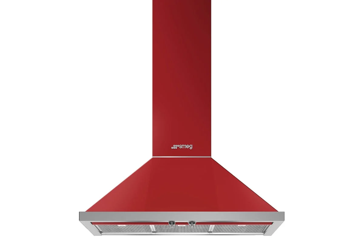 Smeg 90cm Chimney Hood | Red