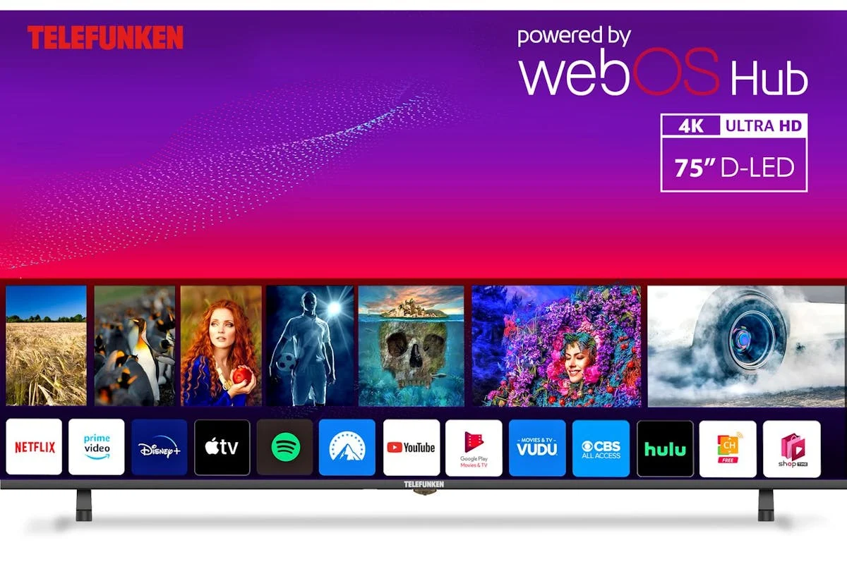 Telefunken 75" DLED 4K WebOS Smart TV