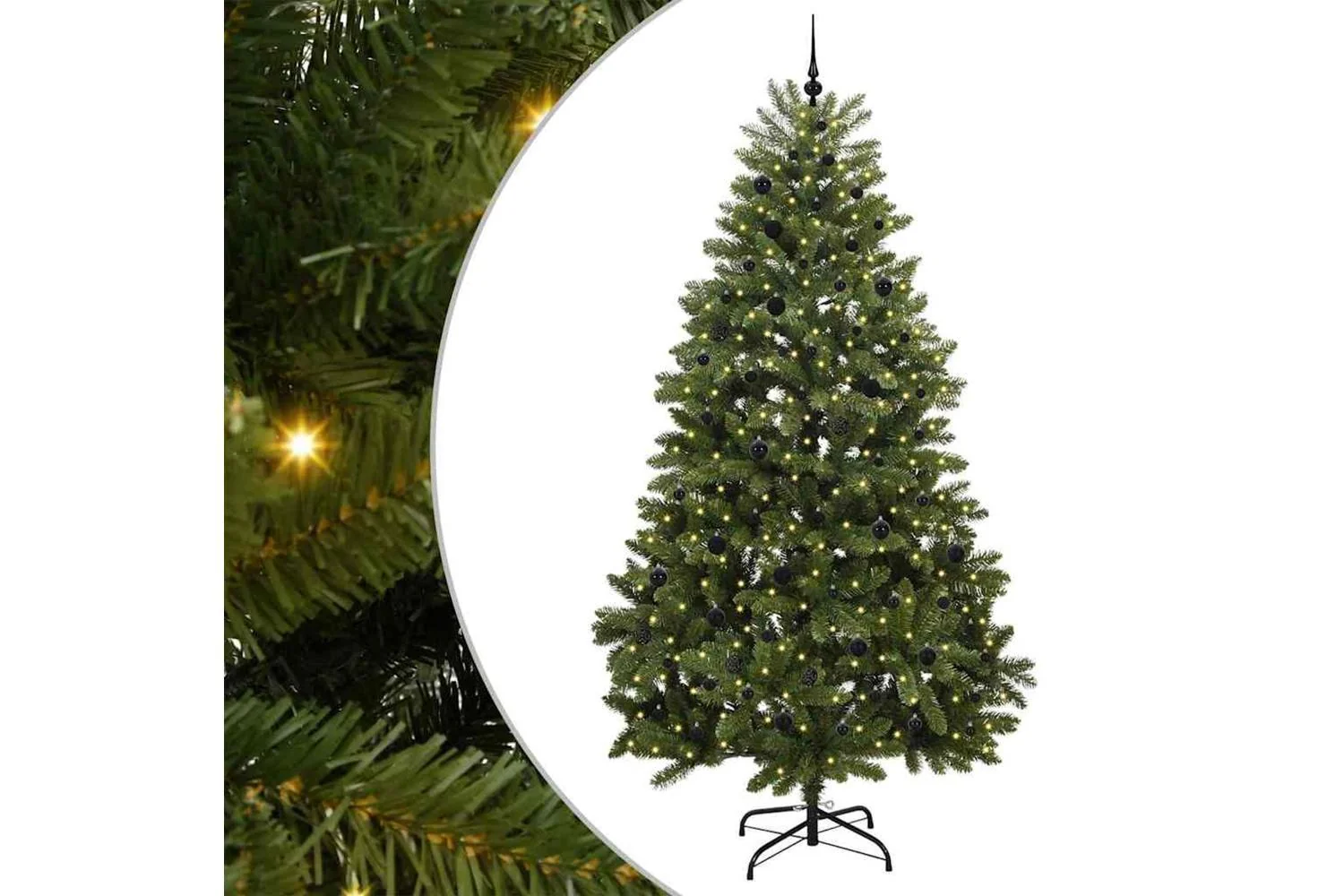 Vidaxl Artificial Christmas Tree With Stand Green 270 Cm Pvc And Metal