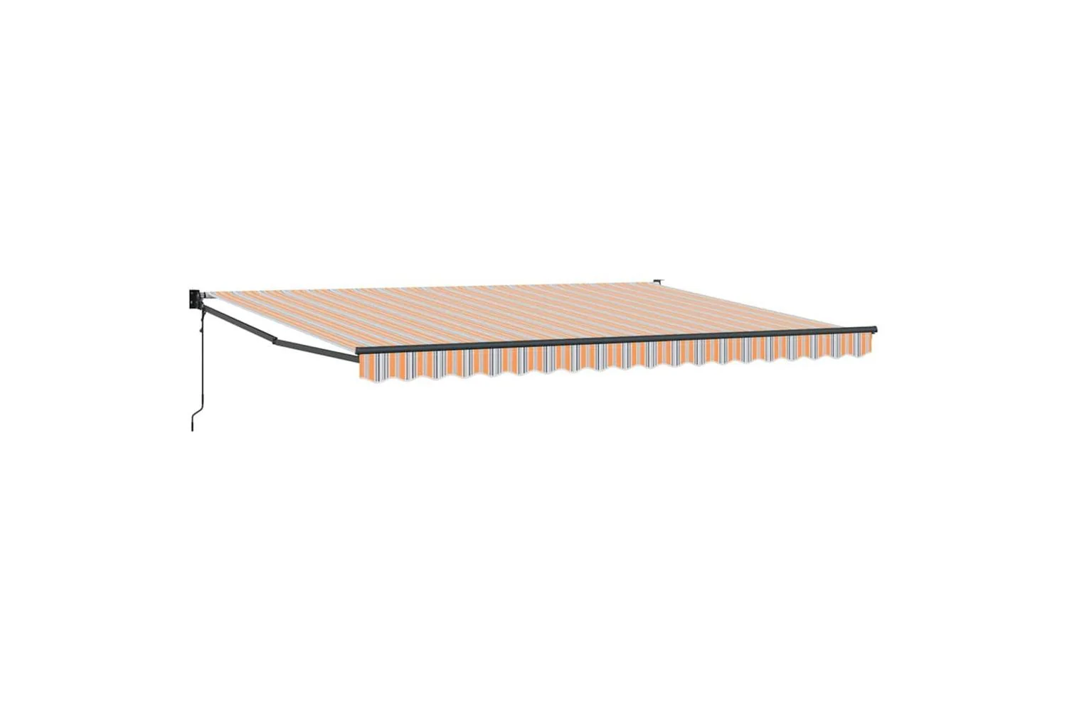 Vidaxl Retractable Awning Multicolour 450 X 300 Cm Polyester And Metal